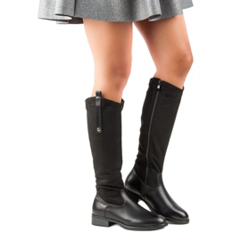 Cizme negre clasice negru 1