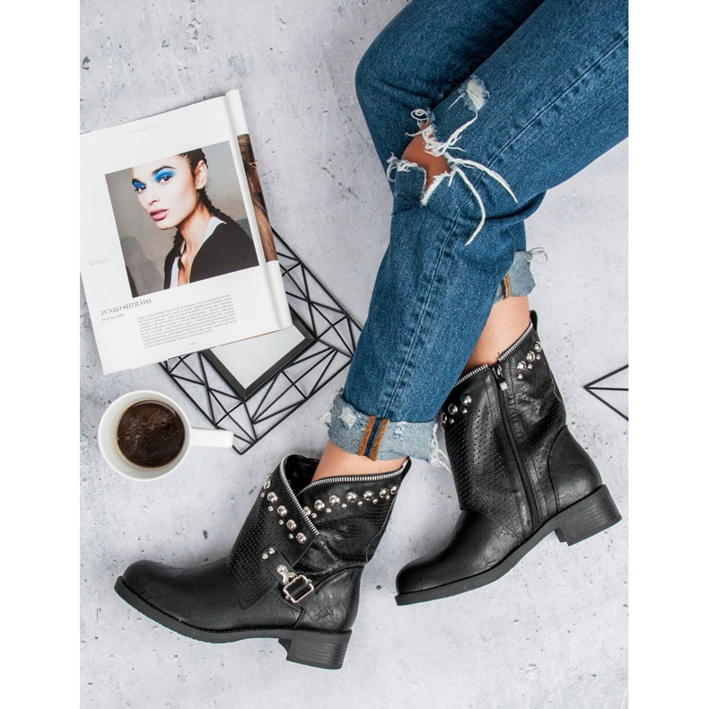 SDS Cizme de Ciclism elegante negru 2