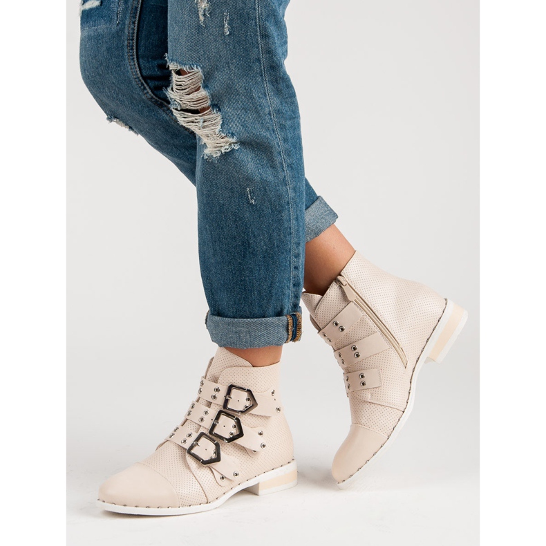 SDS Cizme rock pentru femei maro 2 SDS Cizme rock pentru femei maro 2