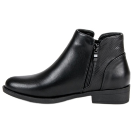 Botine joase cu fermoar negru 1
