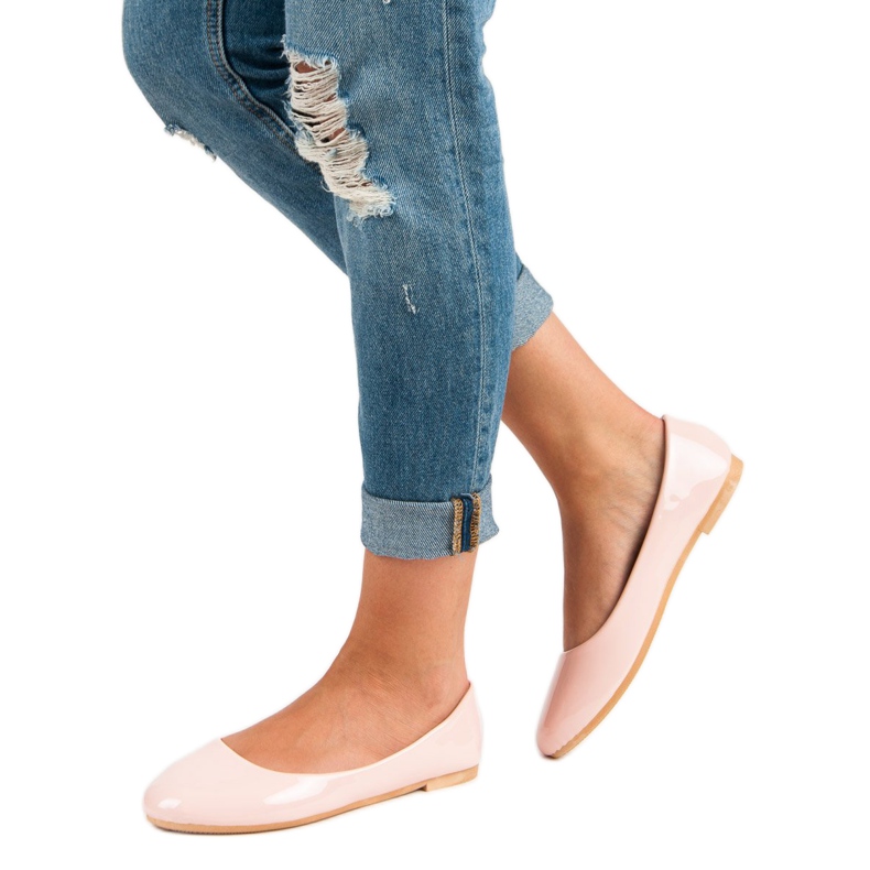 Top Shoes Balerine lăcuite roz 1 Top Shoes Balerine lăcuite roz 1