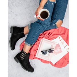 Queen Vivi Ghete Chelsea elegante negru 1 Queen Vivi Ghete Chelsea elegante negru 1