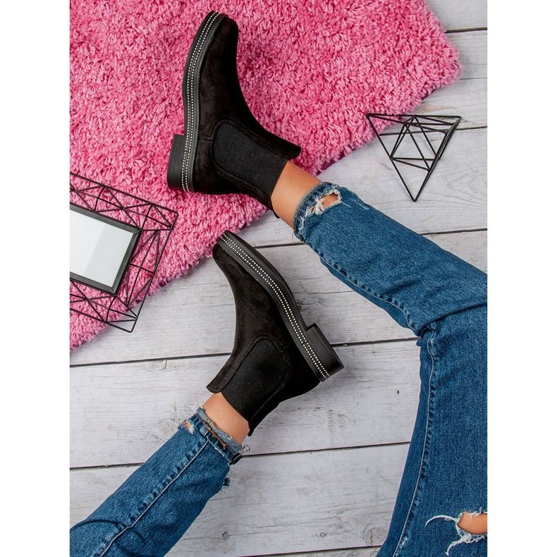 Seastar Cizme negre pentru femei negru 2 Seastar Cizme negre pentru femei negru 2