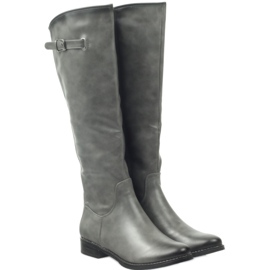 M.Daszyński Ofițeri de cizme Daszyński SA131 gri 3 M.Daszyński Ofițeri de cizme Daszyński SA131 gri 3