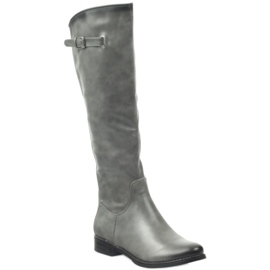 M.Daszyński Ofițeri de cizme Daszyński SA131 gri 1 M.Daszyński Ofițeri de cizme Daszyński SA131 gri 1