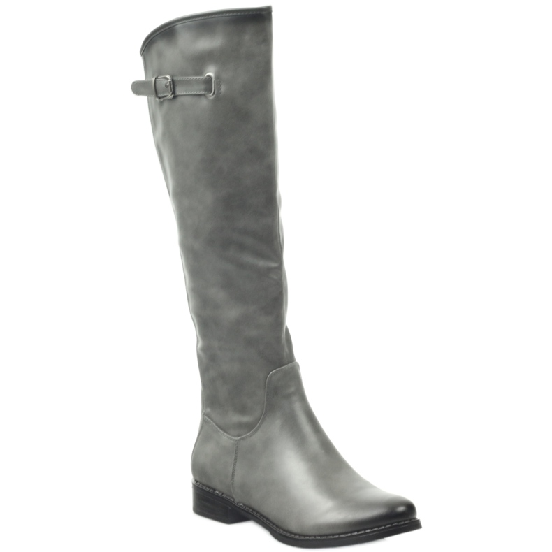 M.Daszyński Ofițeri de cizme Daszyński SA131 gri 1 M.Daszyński Ofițeri de cizme Daszyński SA131 gri 1