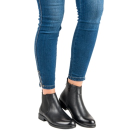 J. Star Cizme Chelsea scăzute negru 1