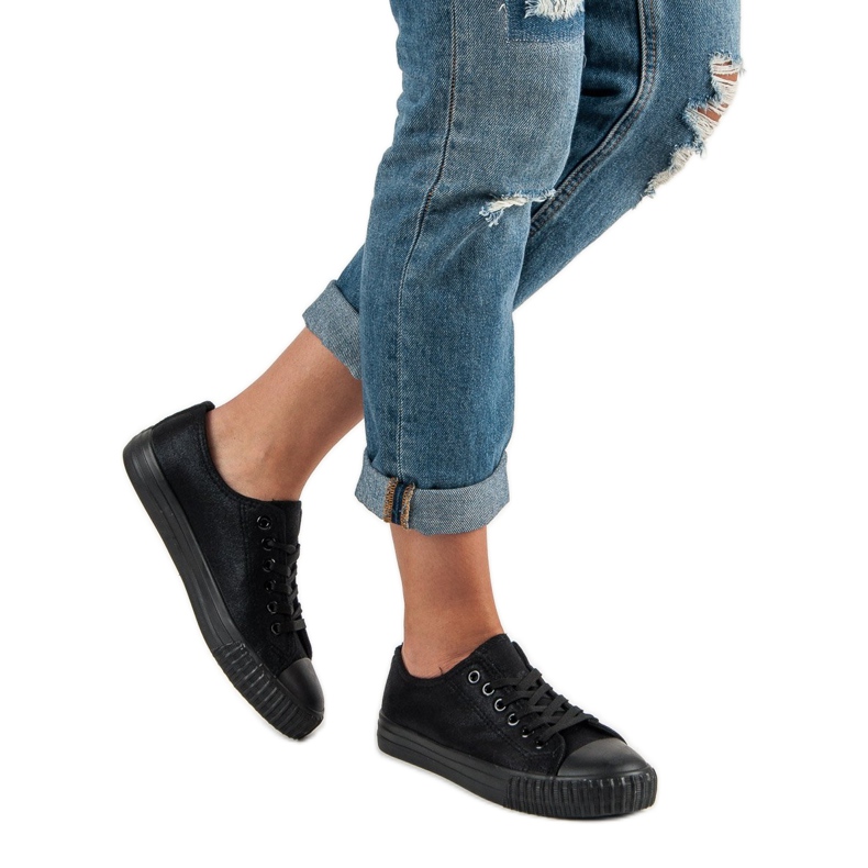 Adidași negri negru 1