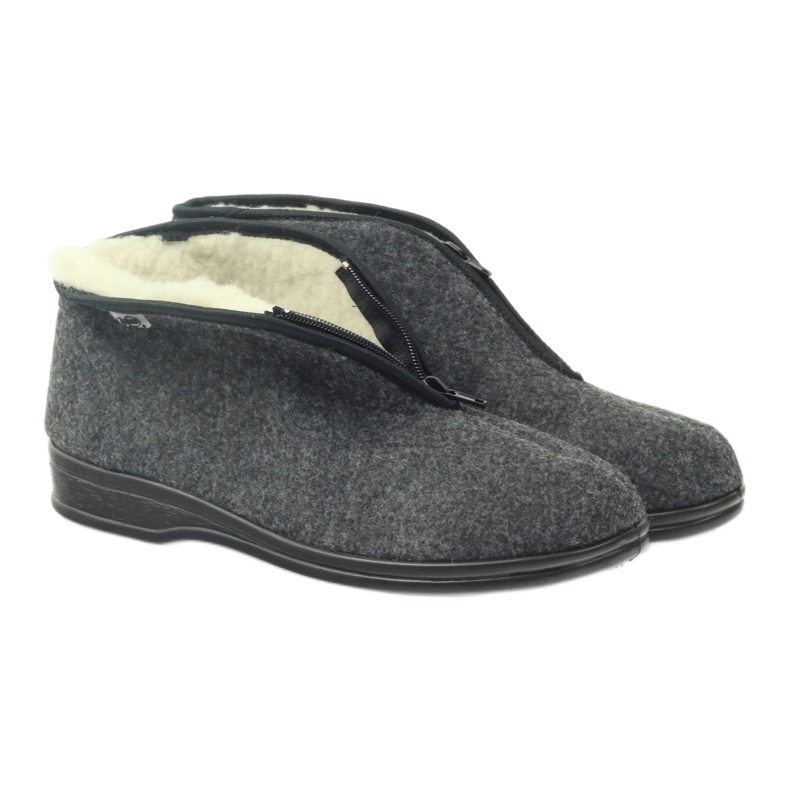 Pantofi bărbați Befado papuci calzi 100M047 gri 3