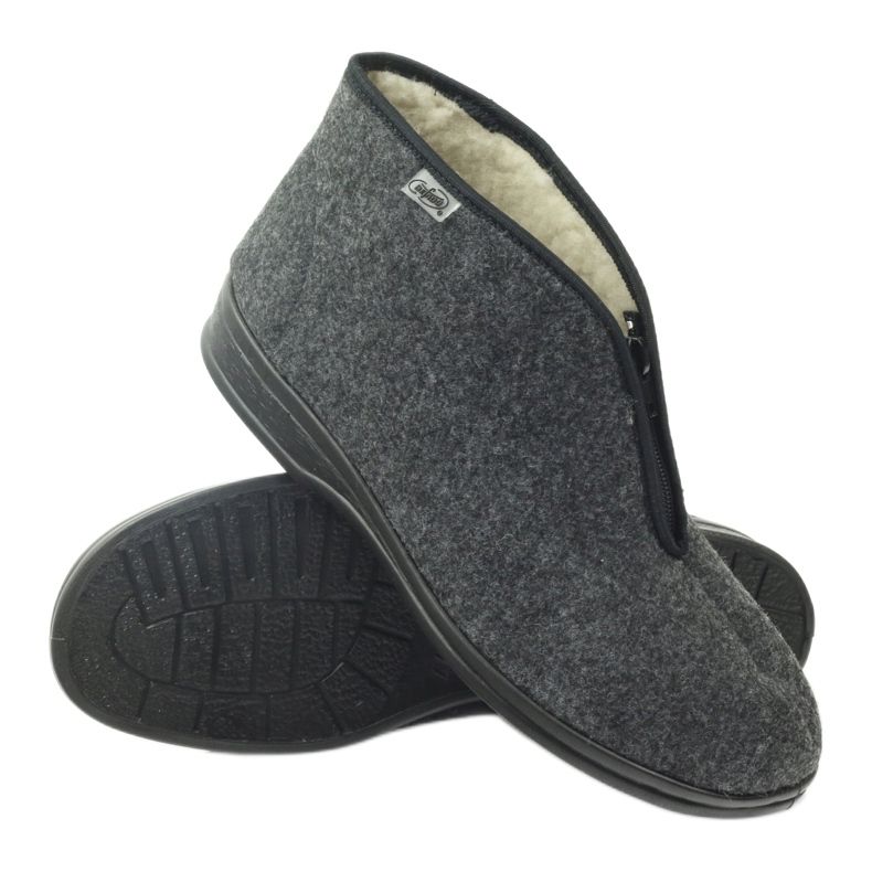 Pantofi bărbați Befado papuci calzi 100M047 gri 2