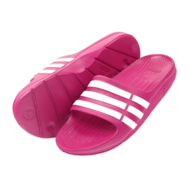 Papuci Adidas Duramo Slide K Jr G06797 alb roz 4 Papuci Adidas Duramo Slide K Jr G06797 alb roz 4