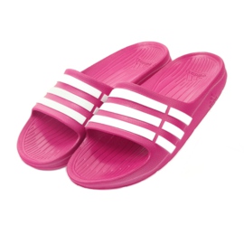Papuci Adidas Duramo Slide K Jr G06797 alb roz 3 Papuci Adidas Duramo Slide K Jr G06797 alb roz 3