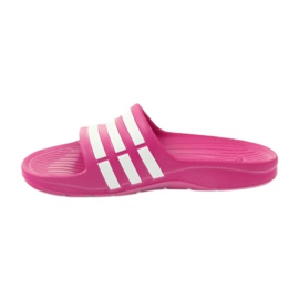 Papuci Adidas Duramo Slide K Jr G06797 alb roz 2 Papuci Adidas Duramo Slide K Jr G06797 alb roz 2