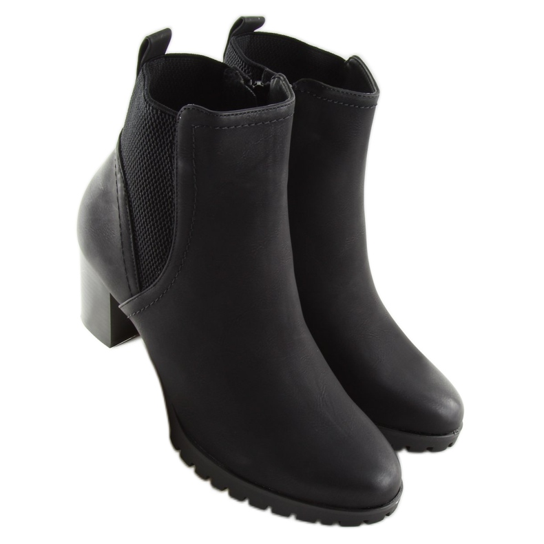 Tocuri înalte negre 6697 Negru 2