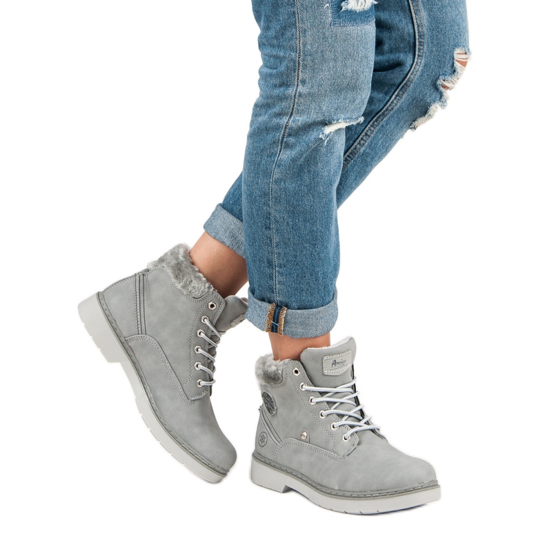 American Club Căpșuni americani calzi gri 2