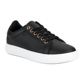 Pantofi Negri Cu Ornament negru 1
