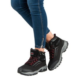 American Club Cizme americane de iarnă pentru femei negru 1