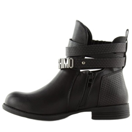 Cizme negre decupate 302-PA Negru 1
