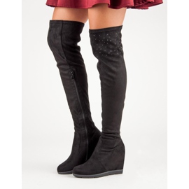 Kayla Ghete de pană negru 1 Kayla Ghete de pană negru 1