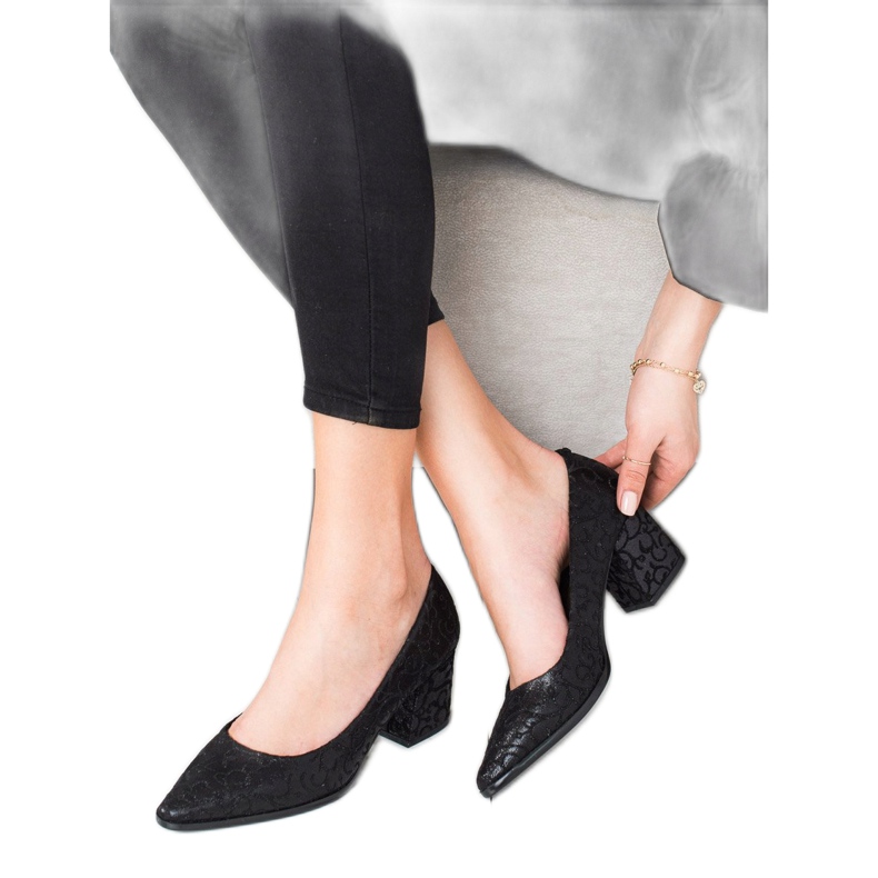 Kylie Pompele negre elegante negru 1