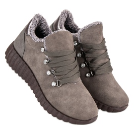 Kylie Adidași din piele de căprioară maro 1