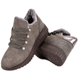 Kylie Adidași din piele de căprioară maro 2