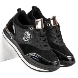 Aclys Pantofi sport legați negru 2