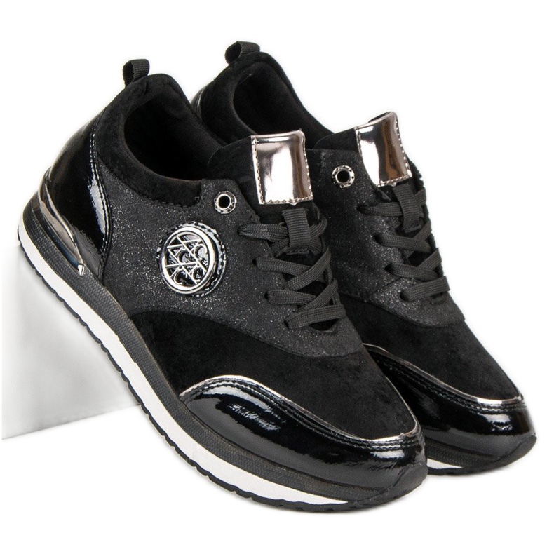 Aclys Pantofi sport legați negru 2