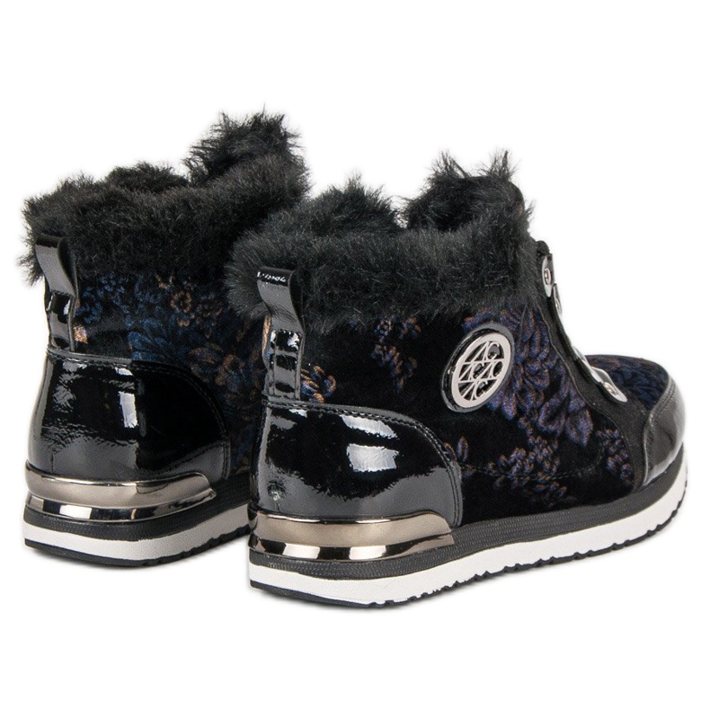 Aclys Adidași Tied la modă negru multicolor 1