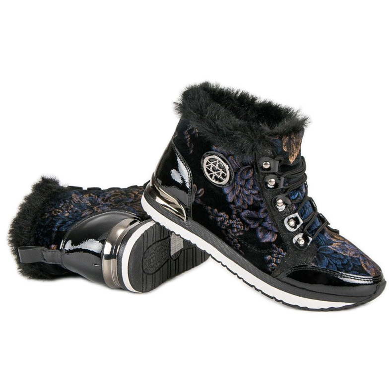 Aclys Adidași Tied la modă negru multicolor 2