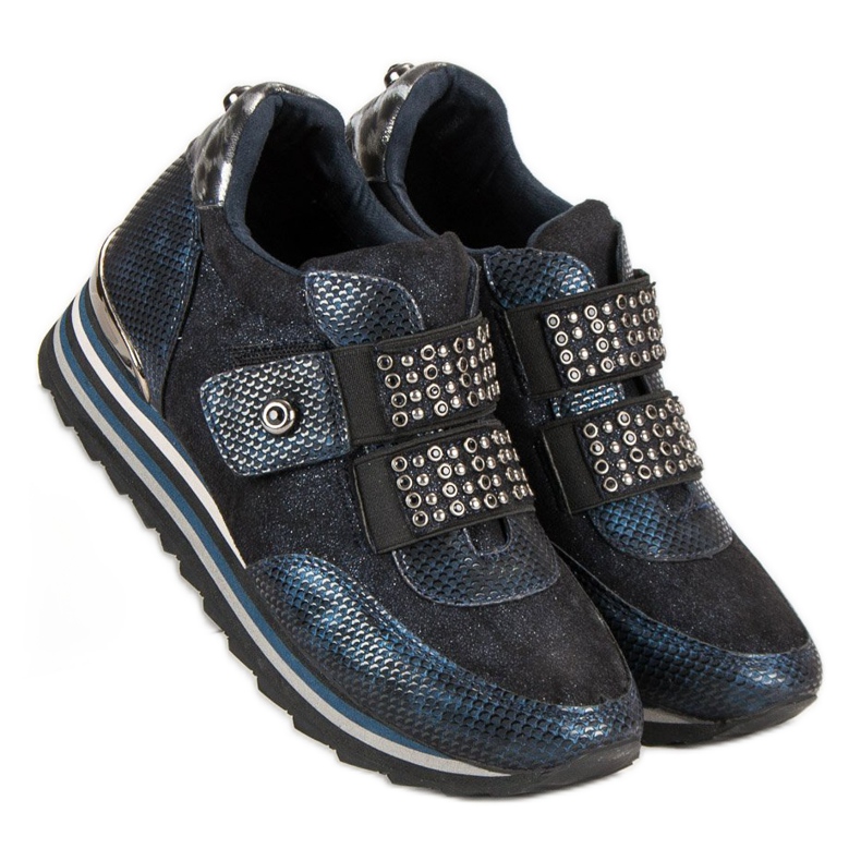 Aclys Ghete. Adidași albastru multicolor 2