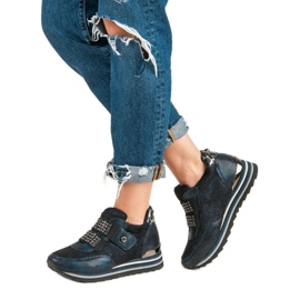 Aclys Ghete. Adidași albastru multicolor 4