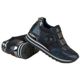 Aclys Ghete. Adidași albastru multicolor 7