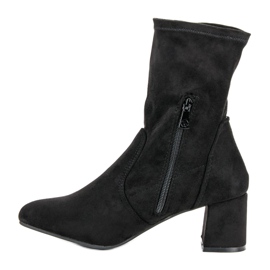 Kylie Ghete din piele de căprioară negru 1 Kylie Ghete din piele de căprioară negru 1