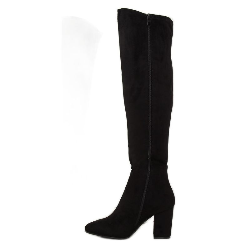 Cizme negre cu toc înalt BH133-HB negru 2