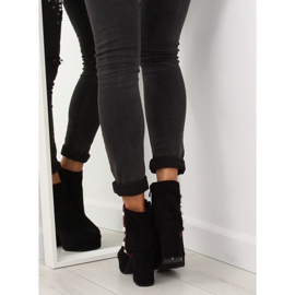 Cizme negre cu platformă YQ208 negru 1
