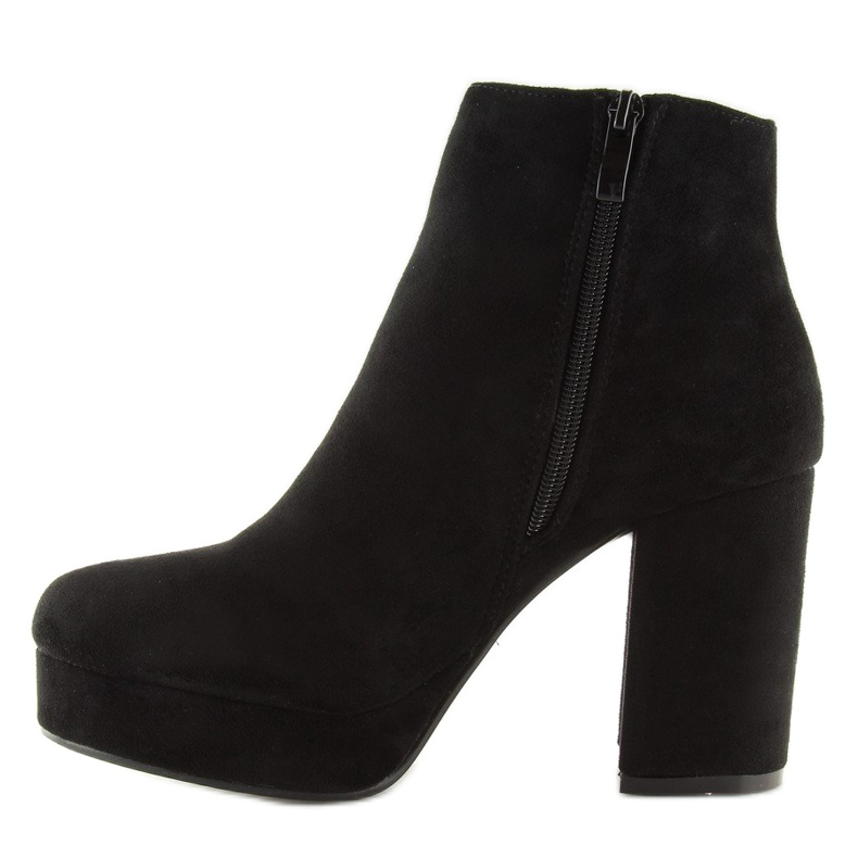 Cizme negre cu platformă YQ208 negru 2