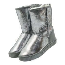 Cizme piele Bartek 477750 lana naturala argint gri 4