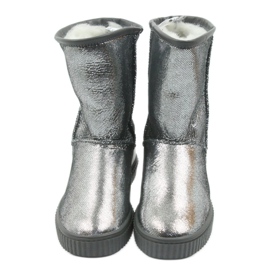 Cizme piele Bartek 477750 lana naturala argint gri 3