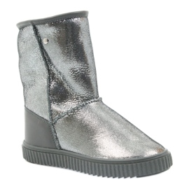 Cizme piele Bartek 477750 lana naturala argint gri 1