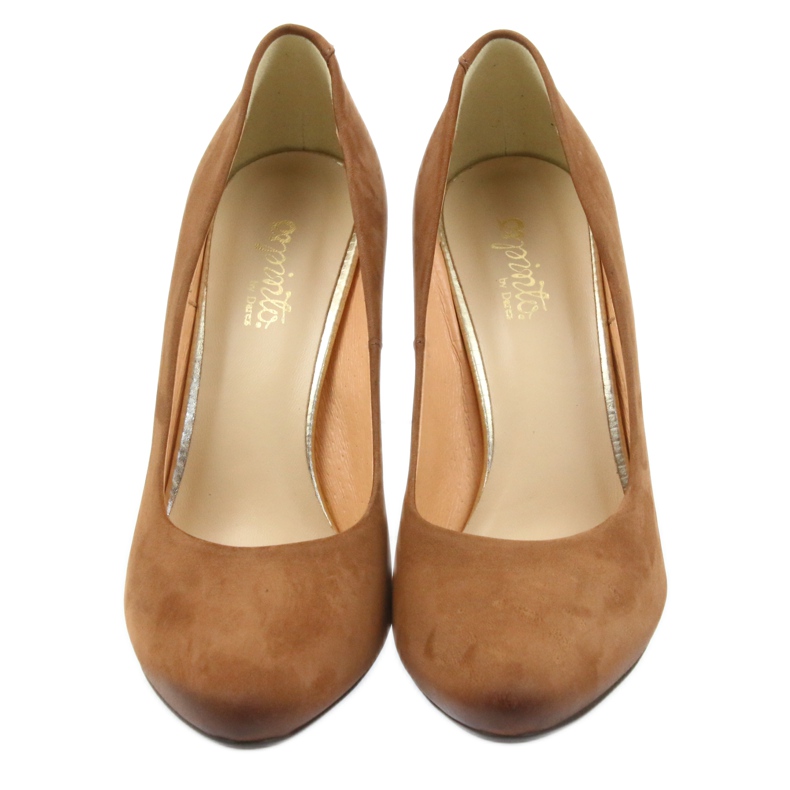 Pompe formale Espinto Pompe roșii pe un post decorativ maro 3