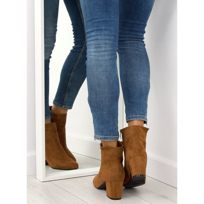 Camel 3126 Cizme cu toc înalt Camel maro multicolor 1