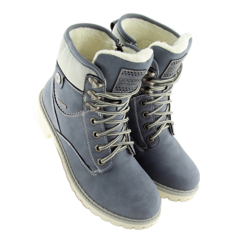 Busteni din lemn albastru izolat GD-TL01 albastru 2