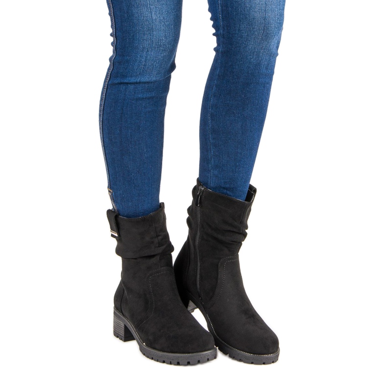 Filippo Ghete de dama inalte negru 1