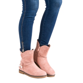 Ghete confortabile de toamnă roz 1 Ghete confortabile de toamnă roz 1