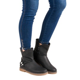 Ghete confortabile de toamnă negru 6