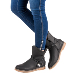 Ghete confortabile de toamnă negru 1