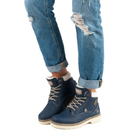 McKey Trappers With Sheepskin albastru 3