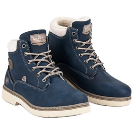 McKey Trappers With Sheepskin albastru 1