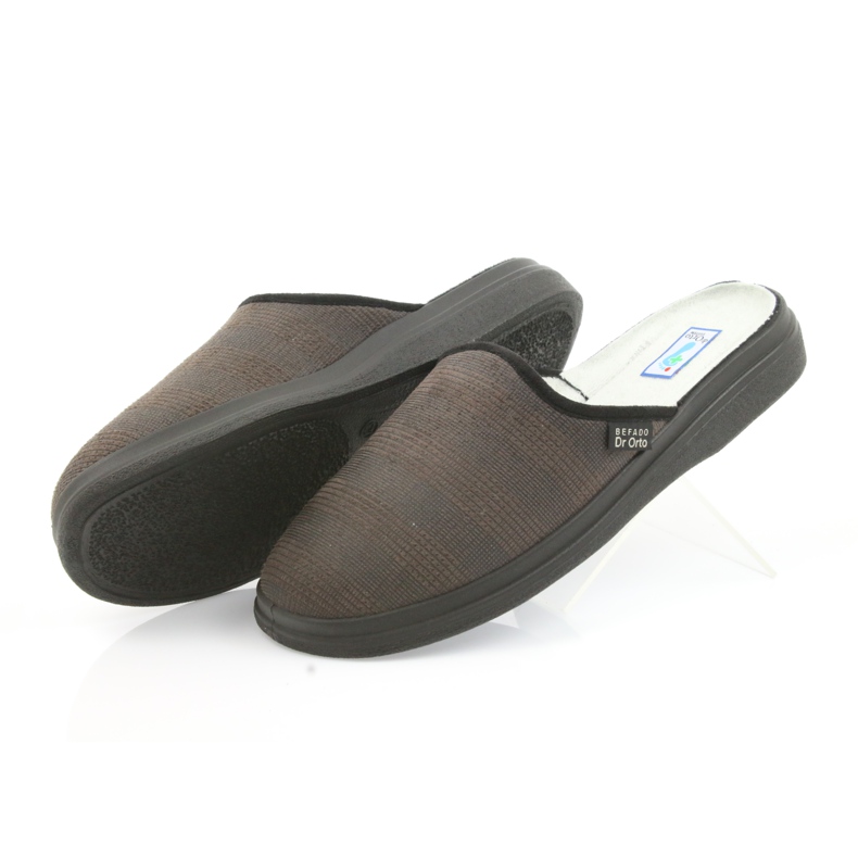 Pantofi bărbați Befado papuci papuci de sănătate 125m012 negru maro 4 Pantofi bărbați Befado papuci papuci de sănătate 125m012 negru maro 4